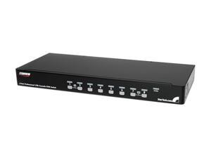 StarTech SV831DUSBUK 8 Port 1U Rack Mount USB KVM Switch Kit with OSD and Cables StarTech SV831DUSBUK 8 Port 1U Rack Mount USB KVM Switch Kit with OSD and Cables