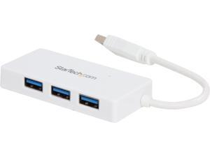 StarTech ST4300MINU3W Portable 4-Port SuperSpeed Mini USB 3.0 Hub - White StarTech ST4300MINU3W Portable 4-Port SuperSpeed Mini USB 3.0 Hub - White