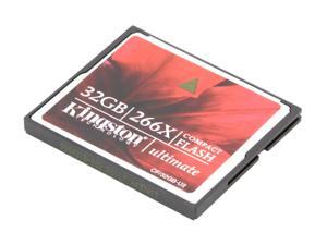 Kingston Ultimate 32GB Compact Flash (CF) 266X Flash Card Model CF/32GB-U2 Kingston Ultimate 32GB Compact Flash (CF) 266X Flash Card Model CF/32GB-U2