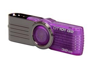 Kingston DataTraveler 101 Gen 2 32GB USB 2.0 Flash Drive (Purple) Model DT101G2/32GBZ Kingston DataTraveler 101 Gen 2 32GB USB 2.0 Flash Drive (Purple) Model DT101G2/32GBZ