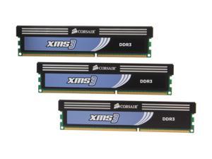 CORSAIR XMS3 6GB (3 x 2GB) 240-Pin DDR3 SDRAM DDR3 1600 (PC3 12800) Desktop Memory