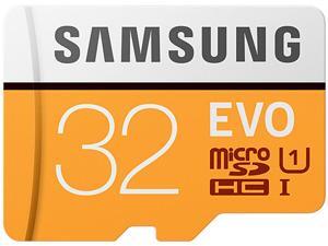 Samsung 32GB EVO UHS-I/U1 Memory Card with SD Adapter, Speed Up to 95MB/s (MB-MP32GA/AM) Samsung 32GB EVO UHS-I/U1 Memory Card with SD Adapter, Speed Up to 95MB/s (MB-MP32GA/AM)