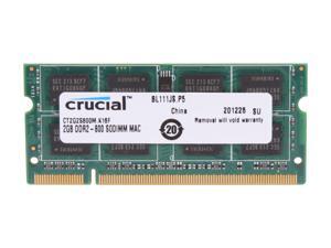 Crucial 2GB DDR2 800 (PC2 6400) Memory for Apple Model CT2G2S800M Crucial 2GB DDR2 800 (PC2 6400) Memory for Apple Model CT2G2S800M