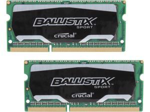 Crucial Ballistix Sport SODIMM 16GB (2 x 8G) 204-Pin DDR3 SO-DIMM DDR3 1866 (PC3 14900) Laptop Memory Model BLS2K8G3N18AES4 Crucial Ballistix Sport SODIMM 16GB (2 x 8G) 204-Pin DDR3 SO-DIMM DDR3 1866 (PC3 14900) Laptop Memory Model BLS2K8G3N18AES4
