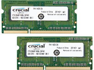 Crucial 8GB (2 x 4GB) 204-Pin DDR3 SO-DIMM DDR3L 1600 (PC3L 12800) Laptop Memory Model CT2KIT51264BF160BJ Crucial 8GB (2 x 4GB) 204-Pin DDR3 SO-DIMM DDR3L 1600 (PC3L 12800) Laptop Memory Model CT2KIT51264BF160BJ