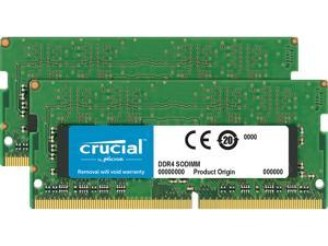 Crucial 16GB Kit (8GBx2) DDR4 2400 MT/s (PC4-19200) SR x8 SODIMM 260-Pin for Mac - CT2K8G4S24AM Crucial 16GB Kit (8GBx2) DDR4 2400 MT/s (PC4-19200) SR x8 SODIMM 260-Pin for Mac - CT2K8G4S24AM