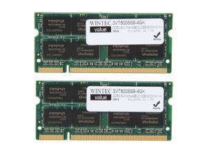 Wintec Value 4GB (2 x 2GB) 200-Pin DDR2 SO-DIMM DDR2 800 (PC2 6400) Laptop Memory Model 3VT8005S9-4GK Wintec Value 4GB (2 x 2GB) 200-Pin DDR2 SO-DIMM DDR2 800 (PC2 6400) Laptop Memory Model 3VT8005S9-4GK