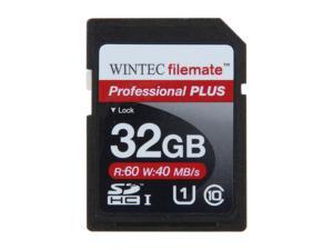 Wintec Filemate Professional Plus 32GB Secure Digital High-Capacity (SDHC) Flash Card Model 3FMSD32GBU1PI-R Wintec Filemate Professional Plus 32GB Secure Digital High-Capacity (SDHC) Flash Card Model 3FMSD32GBU1PI-R