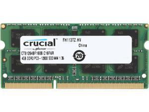 Crucial 4GB 204-Pin DDR3 SO-DIMM DDR3L 1600 (PC3L 12800) Laptop Memory Model CT51264BF160B Crucial 4GB 204-Pin DDR3 SO-DIMM DDR3L 1600 (PC3L 12800) Laptop Memory Model CT51264BF160B