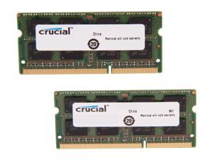 Crucial 8GB Kit (2 x 4GB) DDR3L 1600 MT/s (PC3L-12800) SODIMM 204-Pin 1.35V/1.5V Laptop Memory - CT2KIT51264BF160B Crucial 8GB Kit (2 x 4GB) DDR3L 1600 MT/s (PC3L-12800) SODIMM 204-Pin 1.35V/1.5V Laptop Memory - CT2KIT51264BF160B