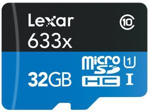 Lexar 32GB High-Performance 633x microSDHC UHS-I/U1 Class 10 Memory Card w/USB 3.0 Reader (LSDMI32GBB1NL633R) Lexar 32GB High-Performance 633x microSDHC UHS-I/U1 Class 10 Memory Card w/USB 3.0 Reader (LSDMI32GBB1NL633R)