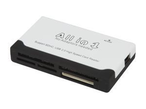BYTECC U2CR-510 USB 2.0 6-slots All-IN-1 Palm-sized Card Reader, White/Black Support SDHC, T-Flash, no adaptor needed BYTECC U2CR-510 USB 2.0 6-slots All-IN-1 Palm-sized Card Reader, White/Black Support SDHC, T-Flash, no adaptor needed