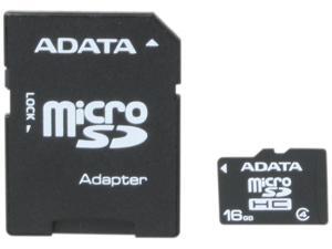 ADATA 16GB Class 4 Micro SDHC Flash Card with Adapter Model AUSDH16GCL4-RA1 ADATA 16GB Class 4 Micro SDHC Flash Card with Adapter Model AUSDH16GCL4-RA1