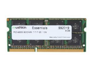 Mushkin Enhanced Essentials 8GB 204-Pin DDR3 SO-DIMM DDR3 1066 (PC3 8500) Laptop Memory Model 992019 Mushkin Enhanced Essentials 8GB 204-Pin DDR3 SO-DIMM DDR3 1066 (PC3 8500) Laptop Memory Model 992019