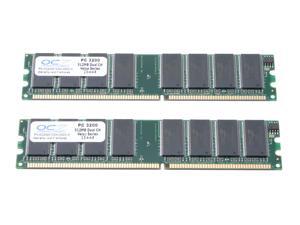 OCZ Value Series 1GB (2 x 512MB) 184-Pin DDR SDRAM DDR 400 (PC 3200) Dual Channel Kit Desktop Memory Model OCZ4001024V25DC-K