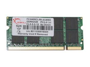 G.SKILL 2GB 200-Pin DDR2 SO-DIMM DDR2 800 (PC2 6400) Laptop Memory Model F2-6400CL5S-2GBSQ G.SKILL 2GB 200-Pin DDR2 SO-DIMM DDR2 800 (PC2 6400) Laptop Memory Model F2-6400CL5S-2GBSQ