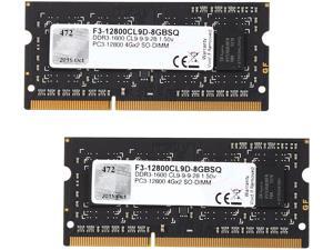 G.SKILL 8GB (2 x 4GB) 204-Pin DDR3 SO-DIMM DDR3 1600 (PC3 12800) Laptop Memory Model F3-12800CL9D-8GBSQ G.SKILL 8GB (2 x 4GB) 204-Pin DDR3 SO-DIMM DDR3 1600 (PC3 12800) Laptop Memory Model F3-12800CL9D-8GBSQ