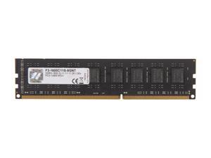 G.SKILL Value 8GB 240-Pin DDR3 SDRAM DDR3 1600 (PC3 12800) Desktop Memory Model F3-1600C11S-8GNT