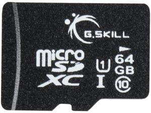 G.Skill 64GB microSDXC UHS-I/U1 Class 10 Memory Card with Adapter (FF-TSDXC64GA-U1) G.Skill 64GB microSDXC UHS-I/U1 Class 10 Memory Card with Adapter (FF-TSDXC64GA-U1)