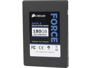 Manufacturer Recertified Corsair Force Series 3 2.5" 180GB SATA III Internal Solid State Drive (SSD) CSSD-F180GB3/RF2 Manufacturer Recertified Corsair Force Series 3 2.5" 180GB SATA III Internal Solid State Drive (SSD) CSSD-F180GB3/RF2