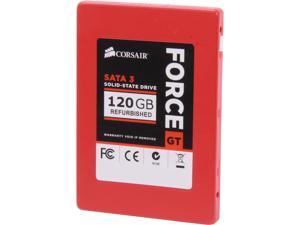 Manufacturer Recertified Corsair Force Series GT 2.5" 120GB SATA III MLC Internal Solid State Drive (SSD) CSSD-F120GBGT/RF2 Manufacturer Recertified Corsair Force Series GT 2.5" 120GB SATA III MLC Internal Solid State Drive (SSD) CSSD-F120GBGT/RF2