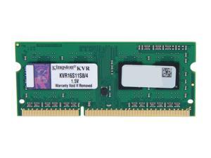 Kingston 4GB 204-Pin DDR3 SO-DIMM DDR3 1600 Laptop Memory Model KVR16S11S8/4 Kingston 4GB 204-Pin DDR3 SO-DIMM DDR3 1600 Laptop Memory Model KVR16S11S8/4