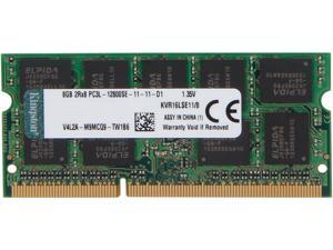 Kingston 8GB 204-Pin DDR3 SO-DIMM ECC Unbuffered DDR3 1600 (PC3 12800) Server Memory Model KVR16LSE11/8 Kingston 8GB 204-Pin DDR3 SO-DIMM ECC Unbuffered DDR3 1600 (PC3 12800) Server Memory Model KVR16LSE11/8