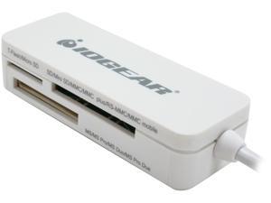 IOGEAR GFR209A 12-in-1 USB 2.0 Pocket Card Reader/Writer White