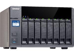 QNAP TS-831X High-performance 8-bay NAS with Built-in 2 x 10GbE (SFP+) Network, Hardware Encryption, Quad Core 1.4GHz, 8GB RAM, 2 x 1GbE QNAP TS-831X High-performance 8-bay NAS with Built-in 2 x 10GbE (SFP+) Network, Hardware Encryption, Quad Core 1.4GHz, 8GB RAM, 2 x 1GbE