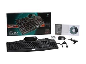 Logitech G19 USB Wired Standard Gaming Keyboard - Black