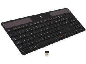 Logitech K750 Black USB RF Wireless Slim solar-powered Keyboard Logitech K750 Black USB RF Wireless Slim solar-powered Keyboard