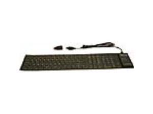 GRANDTEC FLX-2000 Black USB Wired Slim Virtually Indestructible Keyboard