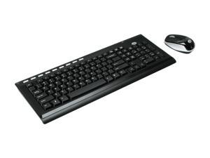 GEAR HEAD KB5100W Black 2.4GHz Wireless Desktop Keyboard & Optical Mouse