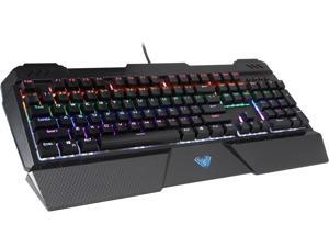 AULA SI2013 Sapphire Spectrum Edition Wired Mechanical Blue Switch Gaming Keyboard with Backlighting AULA SI2013 Sapphire Spectrum Edition Wired Mechanical Blue Switch Gaming Keyboard with Backlighting