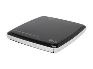 LG USB 2.0 External Slim 8X DVD±R Burner USB-Powered Model GP08LU10 LightScribe