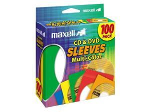 maxell 190132 Multi-Color CD & DVD Sleeves - 100 Pack (CD-403) maxell 190132 Multi-Color CD & DVD Sleeves - 100 Pack (CD-403)
