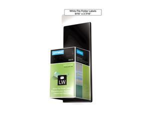 Dymo 30576 File Folder Labels - 0.56" Width x 3.44" Length - White - 130 Label Dymo 30576 File Folder Labels - 0.56" Width x 3.44" Length - White - 130 Label