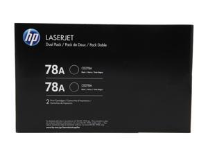 HP 78A Black Dual Pack LaserJet Toner Cartridges (CE278D) HP 78A Black Dual Pack LaserJet Toner Cartridges (CE278D)