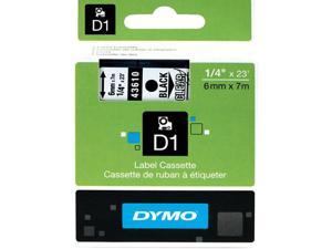 D1 High-Performance Polyester Removable Label Tape, 1/4" X 23 Ft, Black On Clear D1 High-Performance Polyester Removable Label Tape, 1/4" X 23 Ft, Black On Clear