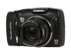 Canon PowerShot SX110 IS Black 9.0 MP Digital Camera