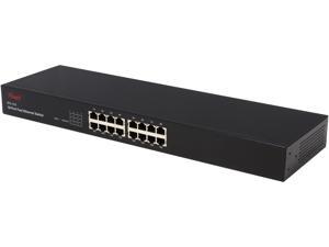Rosewill RFS-1016 - 10 / 100 M Green 16-Port Ethernet Rackmount Switch