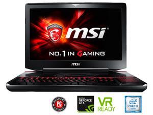 MSI GT Series GT80S TITAN SLI-222 Gaming Laptop Intel Core i7 6920HQ (2.90 GHz) 64 GB Memory 1 TB HDD 512 GB SSD NVIDIA GeForce GTX 980 SLI 16 GB GDDR5 18.4" Windows 10 Home 64-Bit MSI GT Series GT80S TITAN SLI-222 Gaming Laptop Intel Core i7 6920HQ (2.90 GHz) 64 GB Memory 1 TB HDD 512 GB SSD NVIDIA GeForce GTX 980 SLI 16 GB GDDR5 18.4" Windows 10 Home 64-Bit