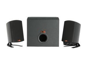 Klipsch ProMedia 2.1 Max Burst Power: 200 watts @ < 1% THD 2.1 Speaker System Klipsch ProMedia 2.1 Max Burst Power: 200 watts @ < 1% THD 2.1 Speaker System