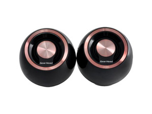 Gear Head SP2000URED 2.0 Speaker System - 3 W RMS - Red, Black
