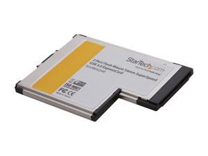 StarTech ECUSB3S254F 2 Port Flush Mount ExpressCard 54mm SuperSpeed USB 3.0 Card Adapter StarTech ECUSB3S254F 2 Port Flush Mount ExpressCard 54mm SuperSpeed USB 3.0 Card Adapter