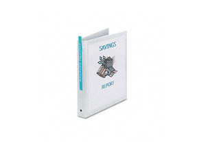 Avery Economy Vinyl Round Ring View Binder, 1" Capacity, White