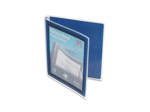 Avery Flexi-View Round-Ring Presentation View Binder, 1/2" Capacity, Navy Blue
