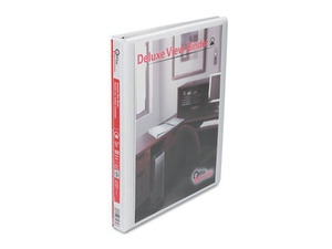 Office Impressions Round Ring Economy Vinyl View Binder, 1/2in Capacity, White