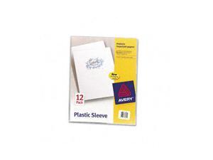 Avery Plastic Sleeves, Letter, Polypropylene, Clear, 12/Pack