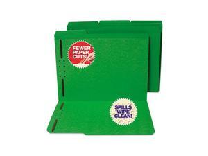 S J Paper S11544 Water/Cut-Resistant Folder, Two Fasteners, 1/3 Top Tab, Letter, Green, 50/Box S J Paper S11544 Water/Cut-Resistant Folder, Two Fasteners, 1/3 Top Tab, Letter, Green, 50/Box